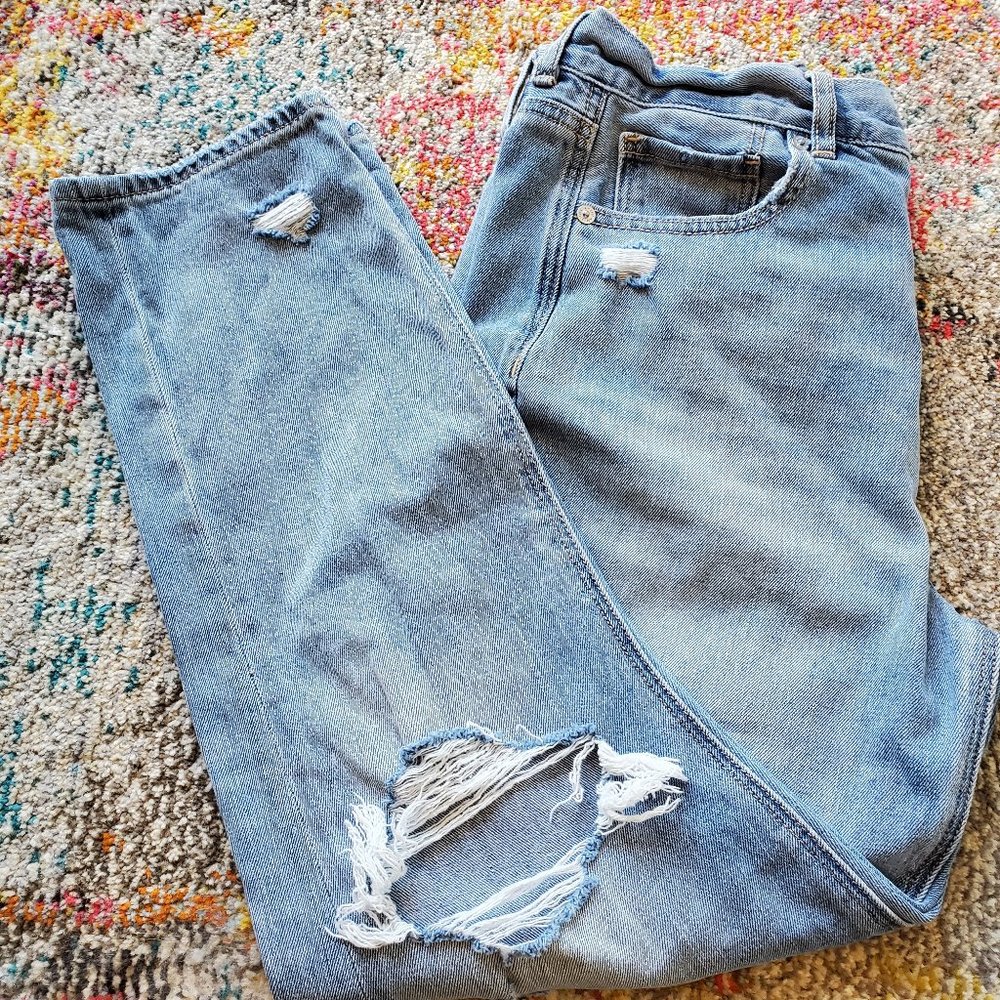 American Eagle Ripped Mom Jean
